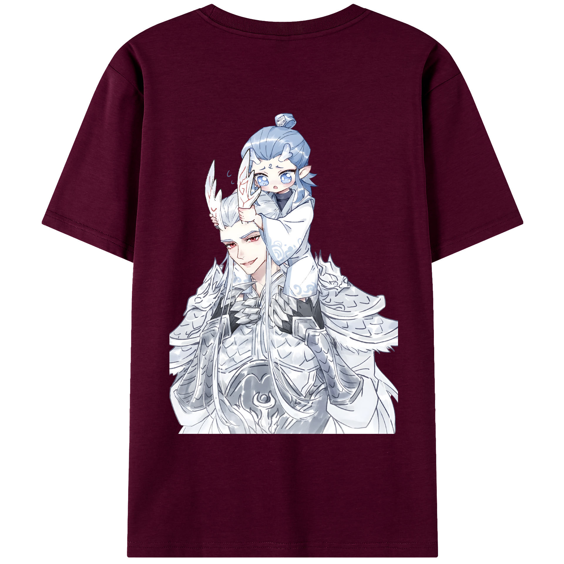 （画像用） Ne Zha 2 ナタ 魔童の大暴れ レディース半袖Tシャツ(バックプリント)